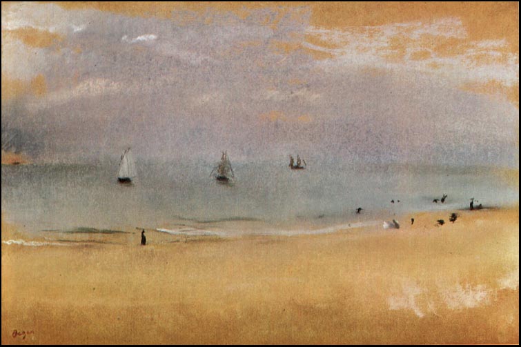 Beach with Sailing Boats 1869